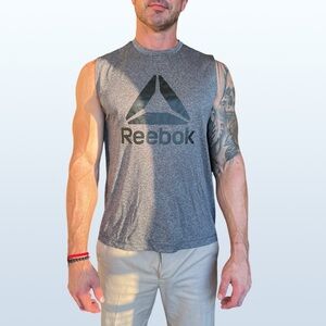Reebok Fitness Tank in Gray, Men’s Size Large